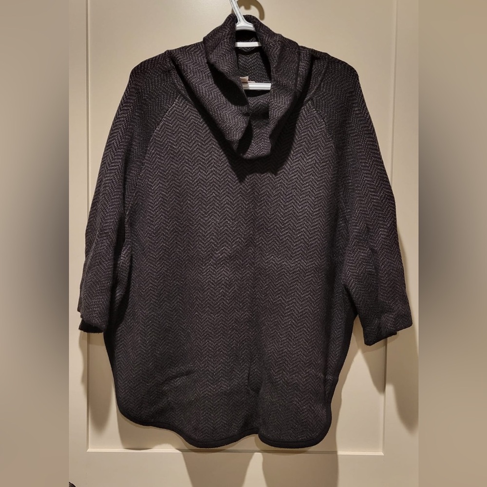 The Loft Outlet Women’s xsmall/small  Charcoal Cowlneck Poncho